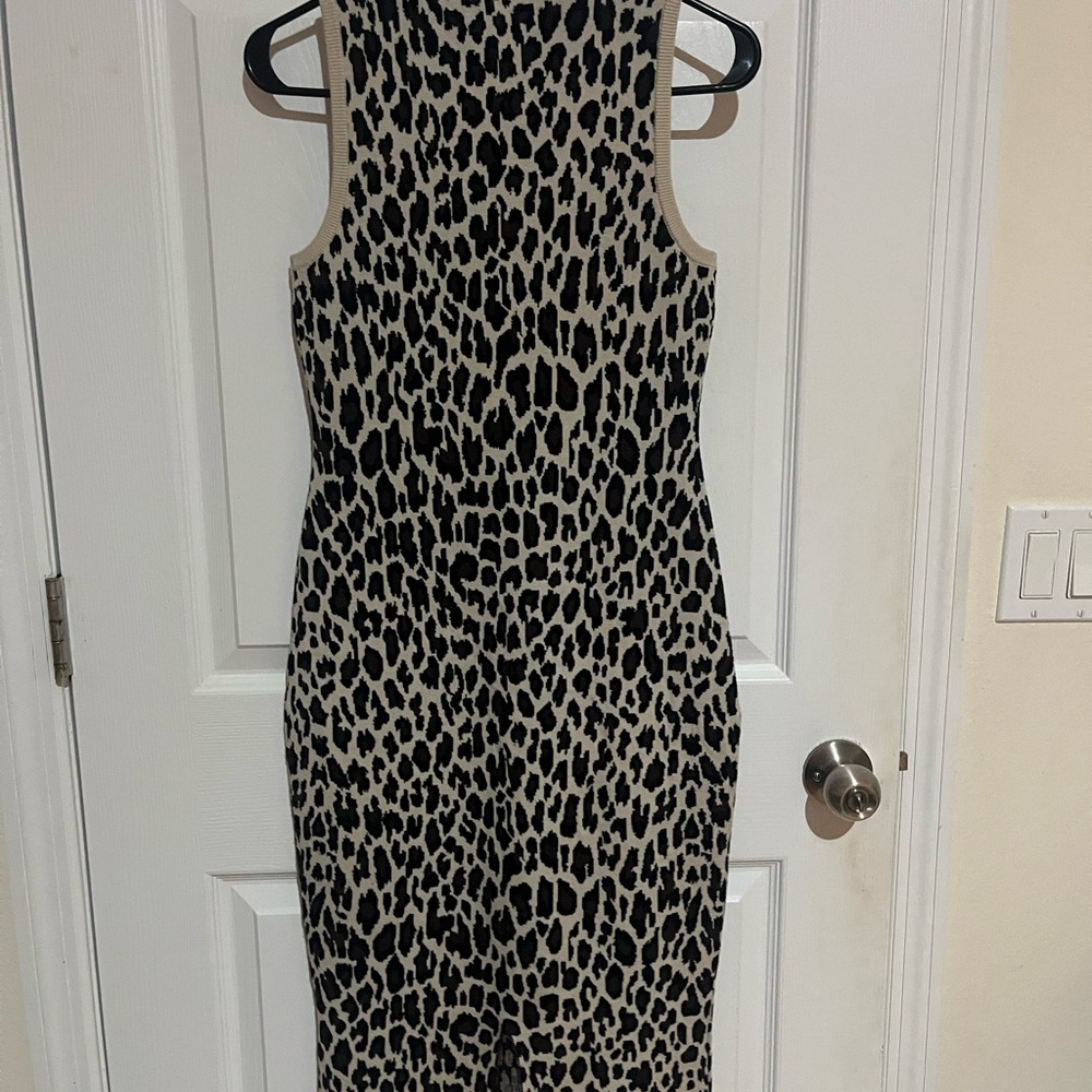 Express Animal Print Midi Dress